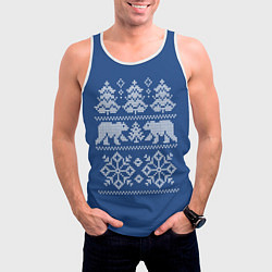 Майка-безрукавка мужская Север, цвет: 3D-белый — фото 2