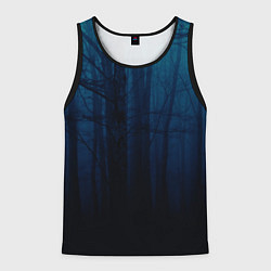 Майка-безрукавка мужская Gloomy forest, цвет: 3D-черный