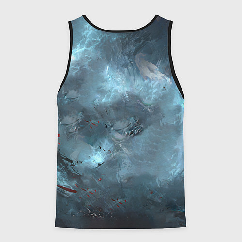 Мужская майка без рукавов Naraka team / 3D-Черный – фото 2