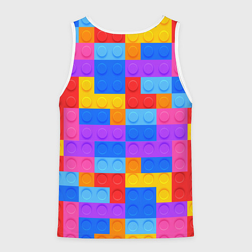 Мужская майка без рукавов Лего-го / 3D-Белый – фото 2