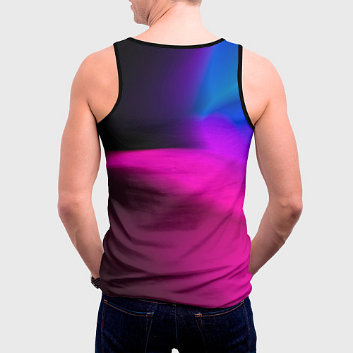 Мужская майка без рукавов Роблокс лого х эмблема / 3D-Черный – фото 4