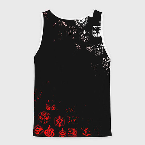 Мужская майка без рукавов DESTINY 2 RED & WHITE PATTERN LOGO / 3D-Белый – фото 2