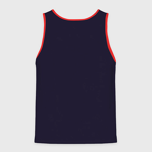 Мужская майка без рукавов Чей-то алфавит / 3D-Красный – фото 2