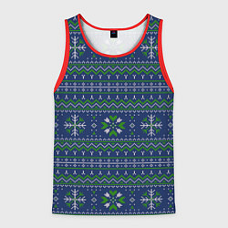 Мужская майка без рукавов Узорный свитер