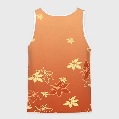 Мужская майка без рукавов КАДЗУХА KAZUHA КРАСНЫЙ КЛЕН / 3D-Белый – фото 2