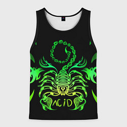 Майка-безрукавка мужская Acid scorpion, цвет: 3D-черный