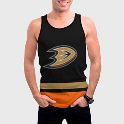 Майка-безрукавка мужская Anaheim Ducks Анахайм Дакс, цвет: 3D-черный — фото 2