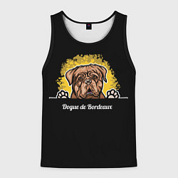 Мужская майка без рукавов Бордоский Дог Dogue de bordeaux