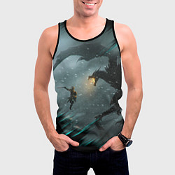 Майка-безрукавка мужская TES FUS RO DAH DRAGON, цвет: 3D-черный — фото 2