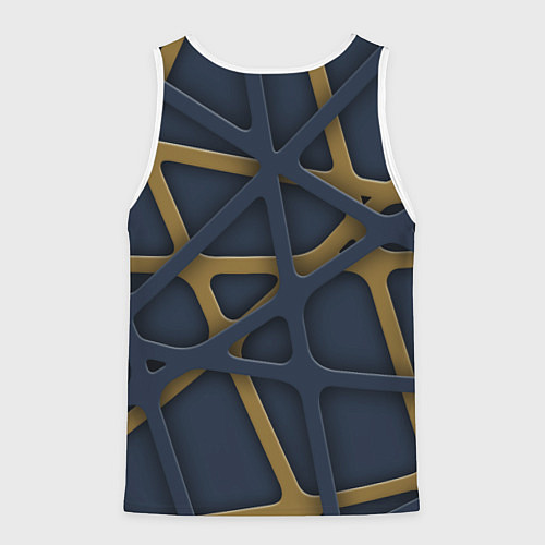 Мужская майка без рукавов 3Д абстракция KVIks / 3D-Белый – фото 2