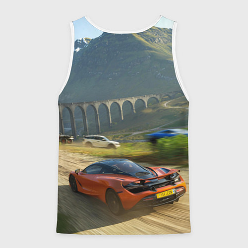 Мужская майка без рукавов Forza Horizon 5, игра / 3D-Белый – фото 2
