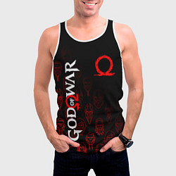 Майка-безрукавка мужская GOD OF WAR HEROES ГЕРОИ, цвет: 3D-белый — фото 2