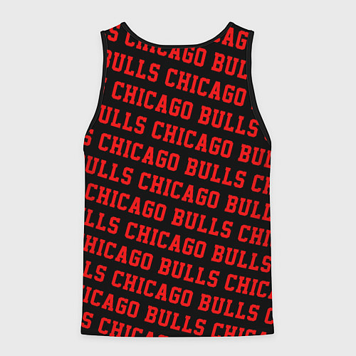 Мужская майка без рукавов Чикаго Буллз, Chicago Bulls / 3D-Черный – фото 2