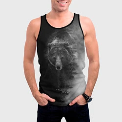 Майка-безрукавка мужская EVIL BEAR, цвет: 3D-черный — фото 2