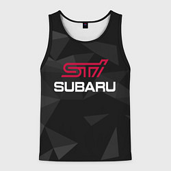 Мужская майка без рукавов SUBARU STI, СУБАРУ