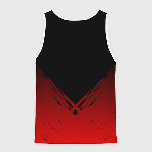 Мужская майка без рукавов Geometry Dash: Demon Smile / 3D-Белый – фото 2