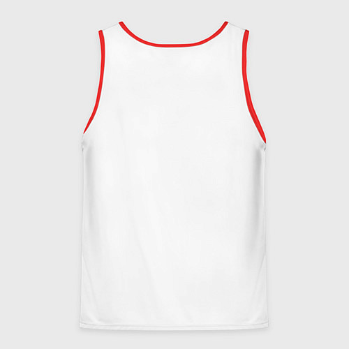 Мужская майка без рукавов Череп Cute Angel парный / 3D-Красный – фото 2