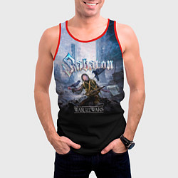 Майка-безрукавка мужская The War to End All Wars - Sabaton, цвет: 3D-красный — фото 2