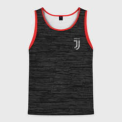 Майка-безрукавка мужская Juventus Asphalt theme, цвет: 3D-красный