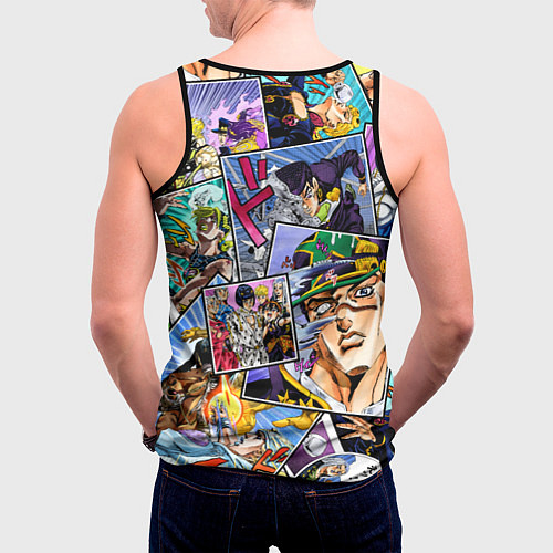 Мужская майка без рукавов JoJos Bizarre Adventure: Josuke / 3D-Черный – фото 4
