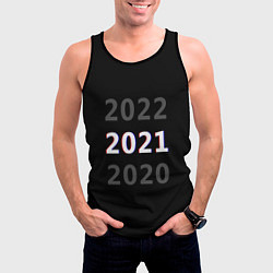 Майка-безрукавка мужская 2020 2021 2022, цвет: 3D-черный — фото 2