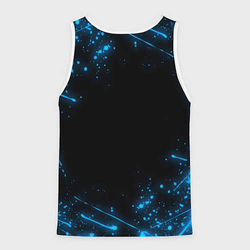 Мужская майка без рукавов PSG NEON STYLE SPORT ПСГ НЕОН / 3D-Белый – фото 2