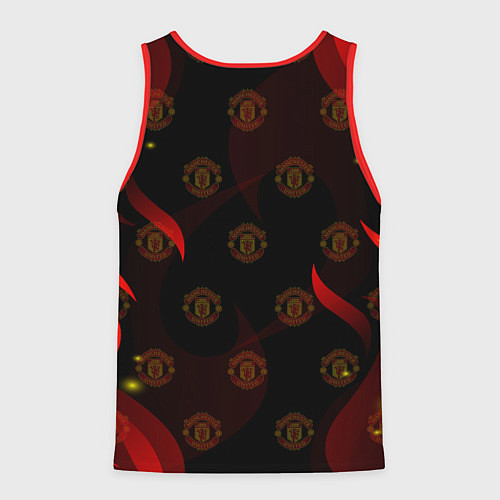 Мужская майка без рукавов MANCHESTER UNITED FIRE STYLE SPORT ПЛАМЯ / 3D-Красный – фото 2