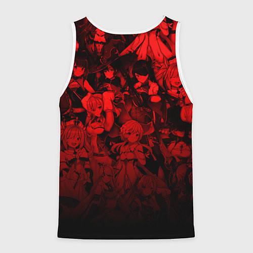 Мужская майка без рукавов GENSHIN IMPACT DILUC ГЕНШИН ИМПАКТ ДИЛЮК / 3D-Белый – фото 2