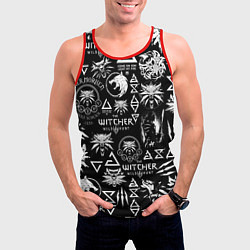 Майка-безрукавка мужская ВЕДЬМАК ЛОЛГОБОМБИНГ THE WITCHER, цвет: 3D-красный — фото 2