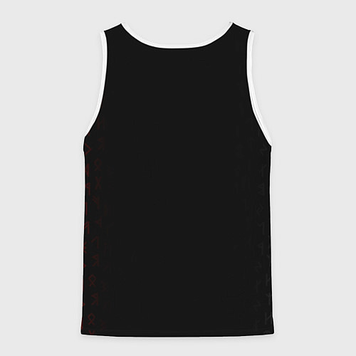 Мужская майка без рукавов GOD OF WAR LOGO, РУНЫ / 3D-Белый – фото 2