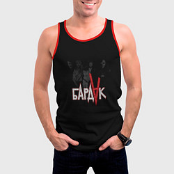Майка-безрукавка мужская Бардак Dark Theme, цвет: 3D-красный — фото 2