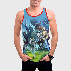 Майка-безрукавка мужская ПРИКЛЮЧЕНИЯ С ДВАЛИНОМ, цвет: 3D-красный — фото 2