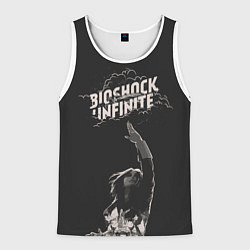 Майка-безрукавка мужская Элизабет тянется к небу, цвет: 3D-белый