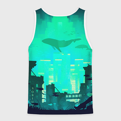 Мужская майка без рукавов Сестричка из Рапчера / 3D-Белый – фото 2