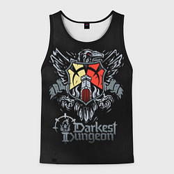 Майка-безрукавка мужская Darkest Dungeon герб, цвет: 3D-черный
