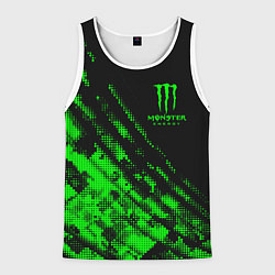 Майка-безрукавка мужская Monster Energy Текстура, цвет: 3D-белый