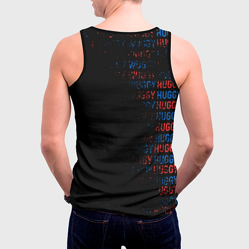Мужская майка без рукавов Хагги ВАГГИ Poppy Playtime / 3D-Черный – фото 4