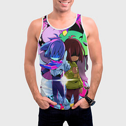 Майка-безрукавка мужская Deltarune - Легенда о Руне Дельта, цвет: 3D-белый — фото 2