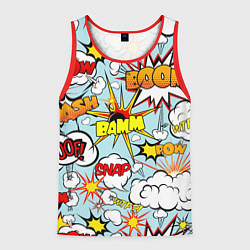 Майка-безрукавка мужская BoOMbiT, цвет: 3D-красный