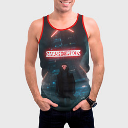 Майка-безрукавка мужская Smash Into Pieces Big Bang Neon man, цвет: 3D-красный — фото 2