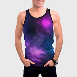 Майка-безрукавка мужская Космос Galaxy, цвет: 3D-черный — фото 2
