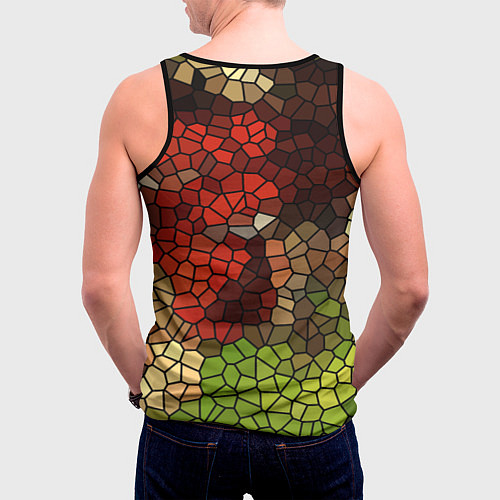 Мужская майка без рукавов Кли - искорка из Genshin Impact / 3D-Черный – фото 4