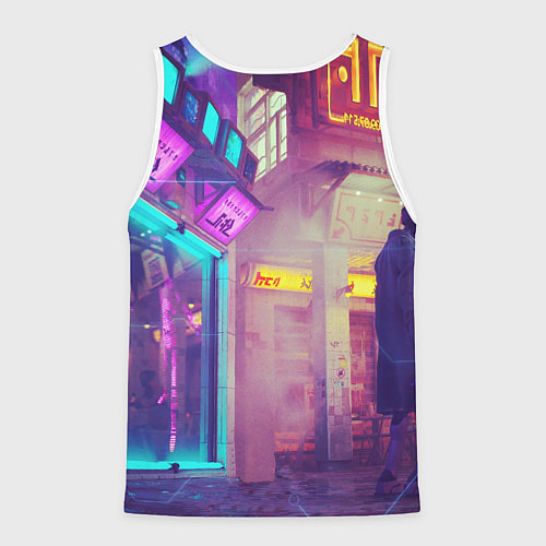 Мужская майка без рукавов Stray / 3D-Белый – фото 2