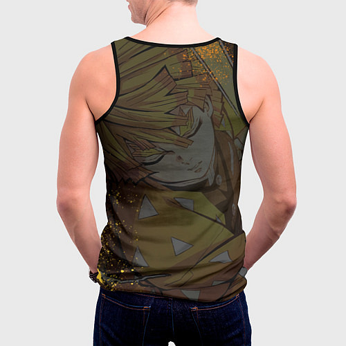 Мужская майка без рукавов ТОМИОКА SLAYER КЛИНОК / 3D-Черный – фото 4