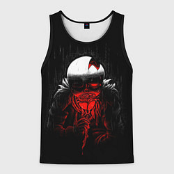 Майка-безрукавка мужская UNDERTALE SANS BLOOD ROSE, цвет: 3D-черный