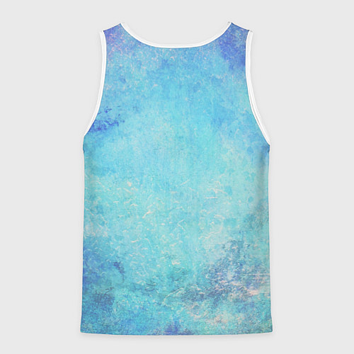 Мужская майка без рукавов Прекрасный силуэт балерины / 3D-Белый – фото 2