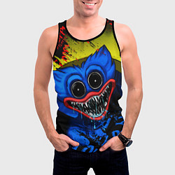 Майка-безрукавка мужская POPPY PLAYTIME ХАГИ ВАГИ, Я ПОЙМАЮ ТЕБЯ!, цвет: 3D-черный — фото 2