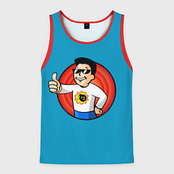 Майка-безрукавка мужская Serious boy, цвет: 3D-красный