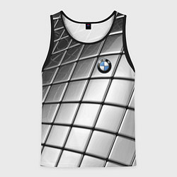 Майка-безрукавка мужская BMW pattern 2022, цвет: 3D-черный
