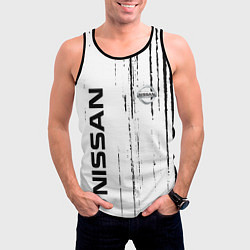 Майка-безрукавка мужская Nissan ниссан,, цвет: 3D-черный — фото 2